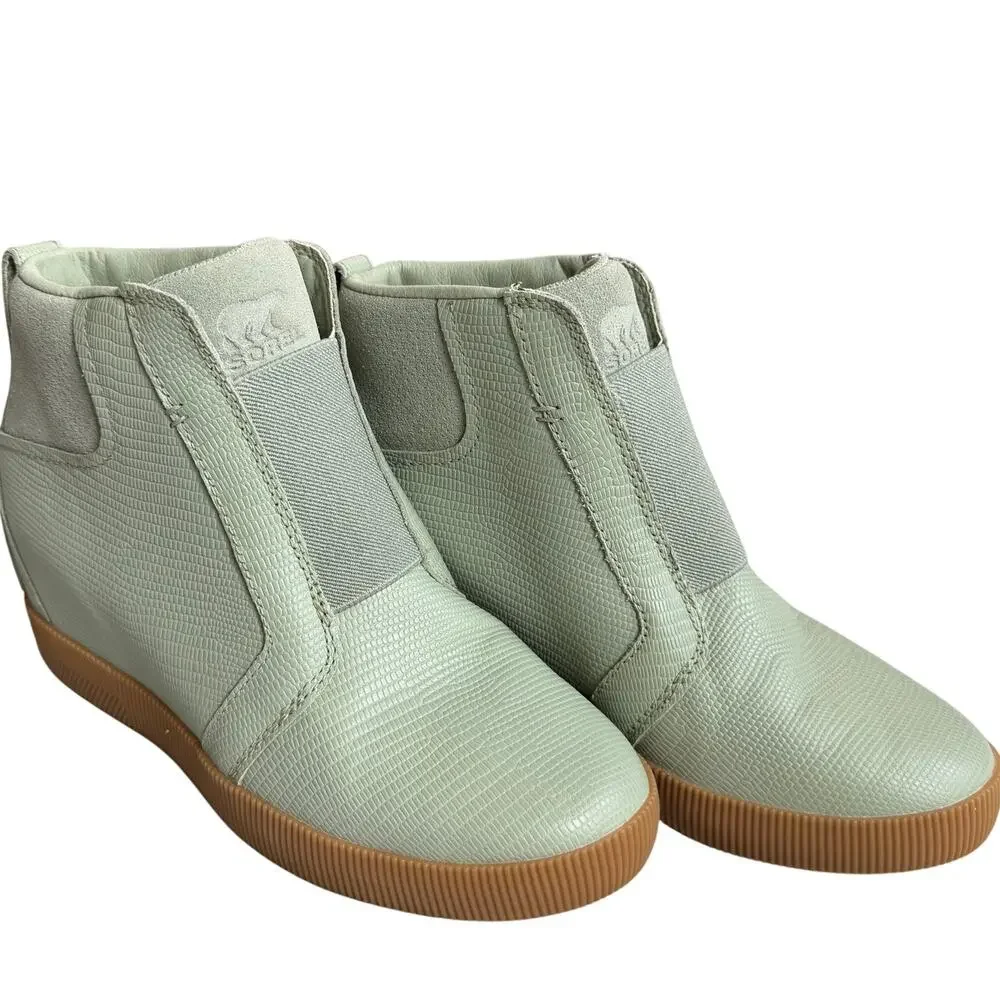 Sorel Out N About Chelsea Boots Women's US 6 Sage Green Waterproof Ankle